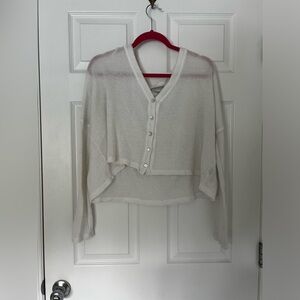 Urban outfitters long sleeve button up top